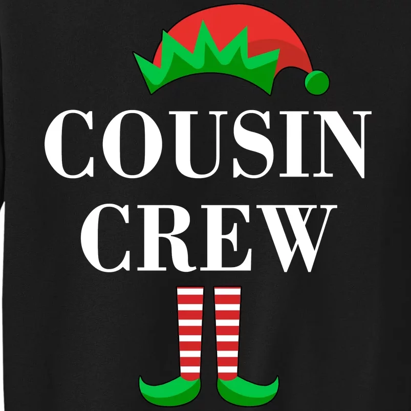 Cousin Crew Elf Family Matching Christmas Tall Sweatshirt