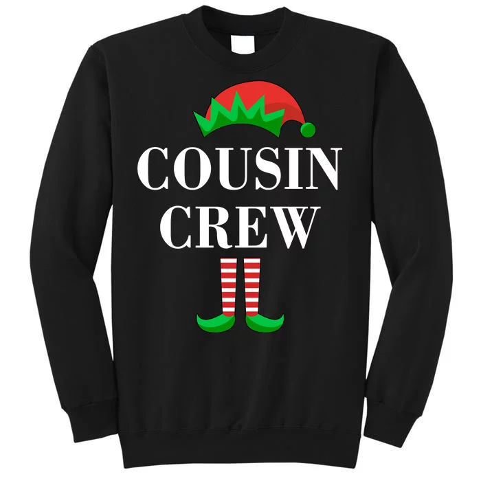 Cousin Crew Elf Family Matching Christmas Tall Sweatshirt