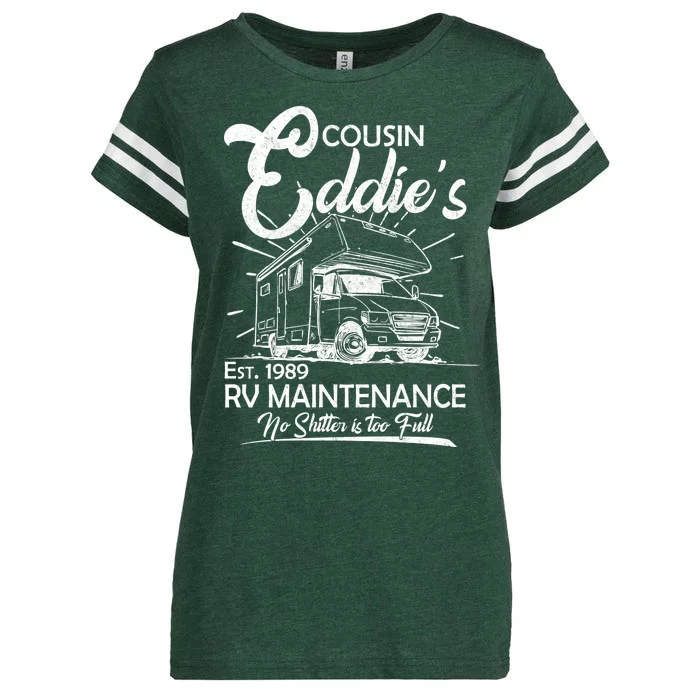 Cousin Eddie's RV Maintenance No Shitter Is Too Full Enza Ladies Jersey Football T-Shirt