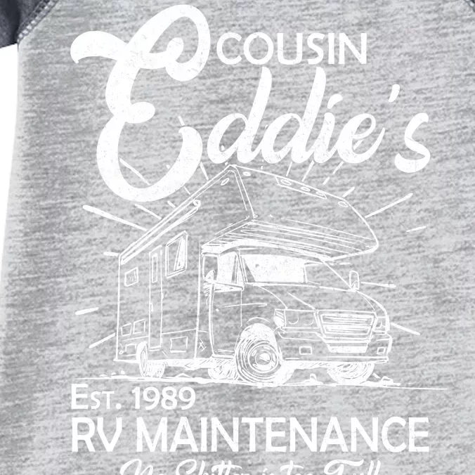 Cousin Eddie's RV Maintenance No Shitter Is Too Full Infant Baby Jersey Bodysuit