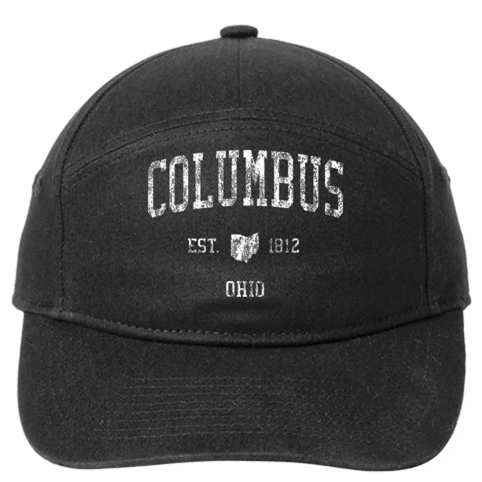 Columbus Ohio Vintage Sports Columbus Oh 7-Panel Snapback Hat