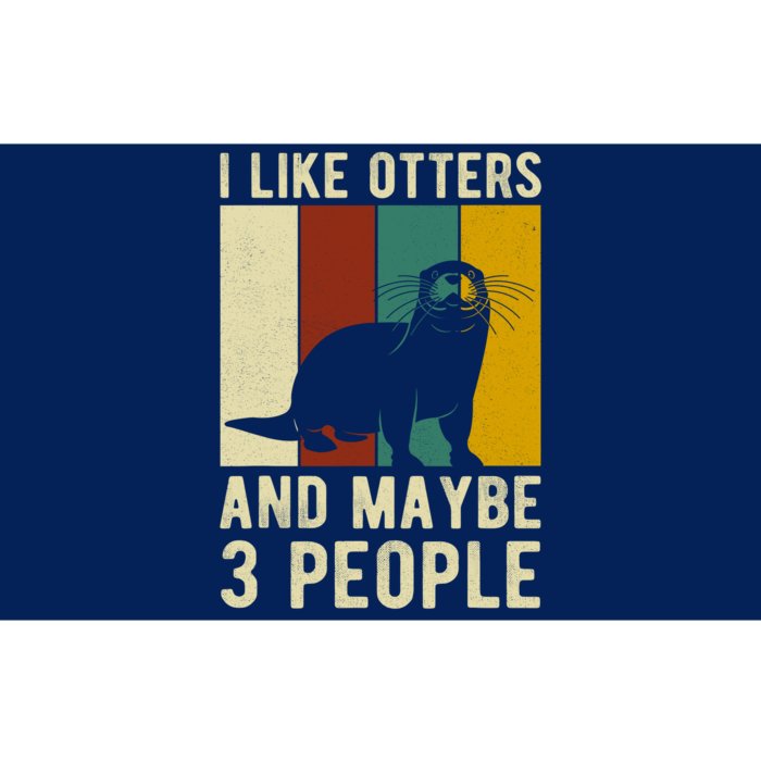 Cool Otter Vintage Sea Otter Lover Funny Otter Pun Gift Bumper Sticker