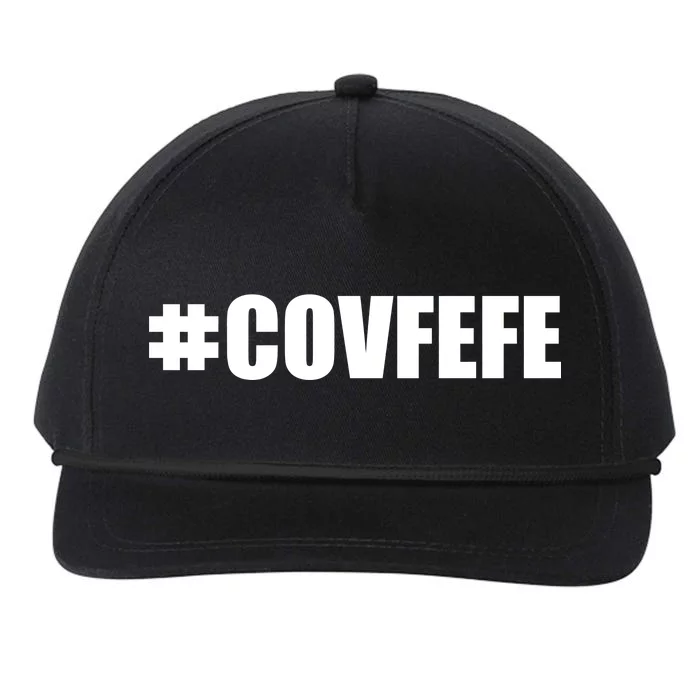 Covfefe #COVFEFE Hashtag Snapback Five-Panel Rope Hat