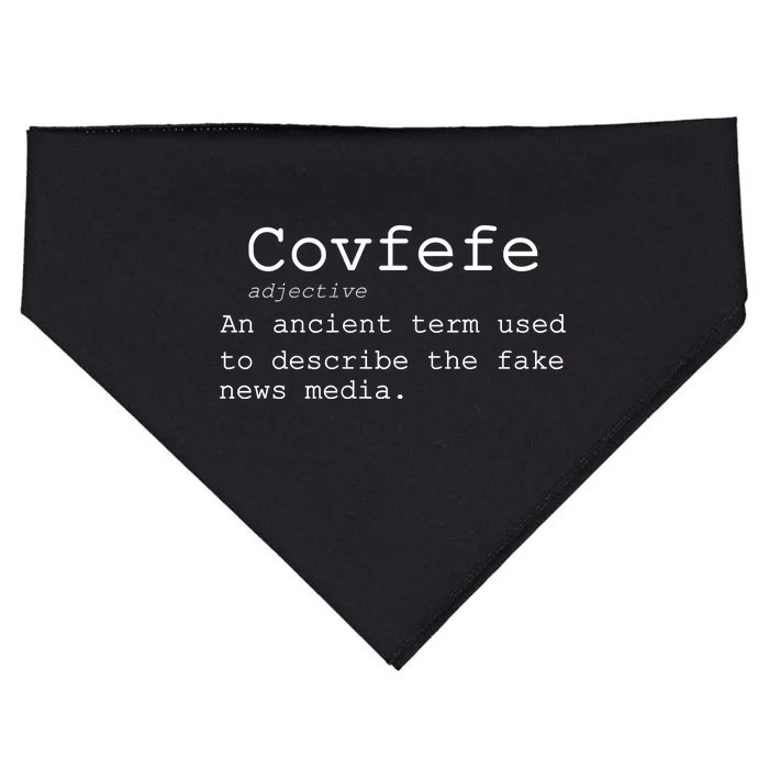 Covfefe Definition Adjective Ancient Term to DescriBe Fake News USA-Made Doggie Bandana