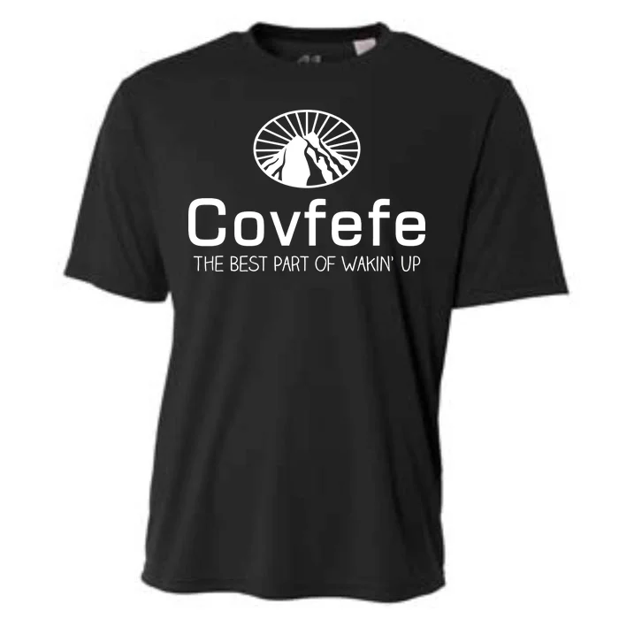 Covfefe The Best Part of Wakin' Up Parody Cooling Performance Crew T-Shirt