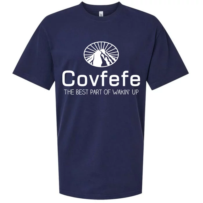 Covfefe The Best Part of Wakin' Up Parody Sueded Cloud Jersey T-Shirt