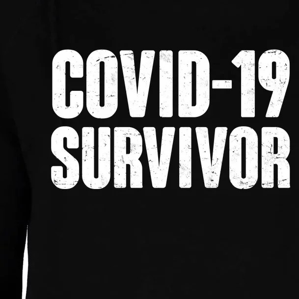 Covid-19 Survivor Womens Funnel Neck Pullover Hood