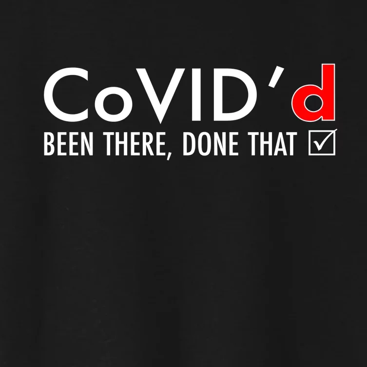 CoVID'd Been There Done That Women's Crop Top Tee