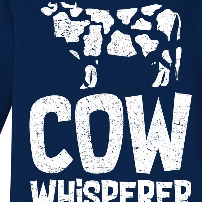 Cow Whisperer Baby Long Sleeve Bodysuit