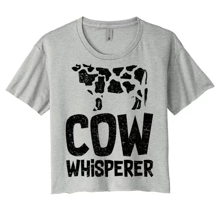 Cow Whisperer Women's Crop Top Tee