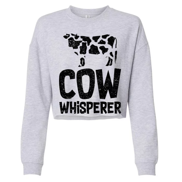 Cow Whisperer Cropped Pullover Crew