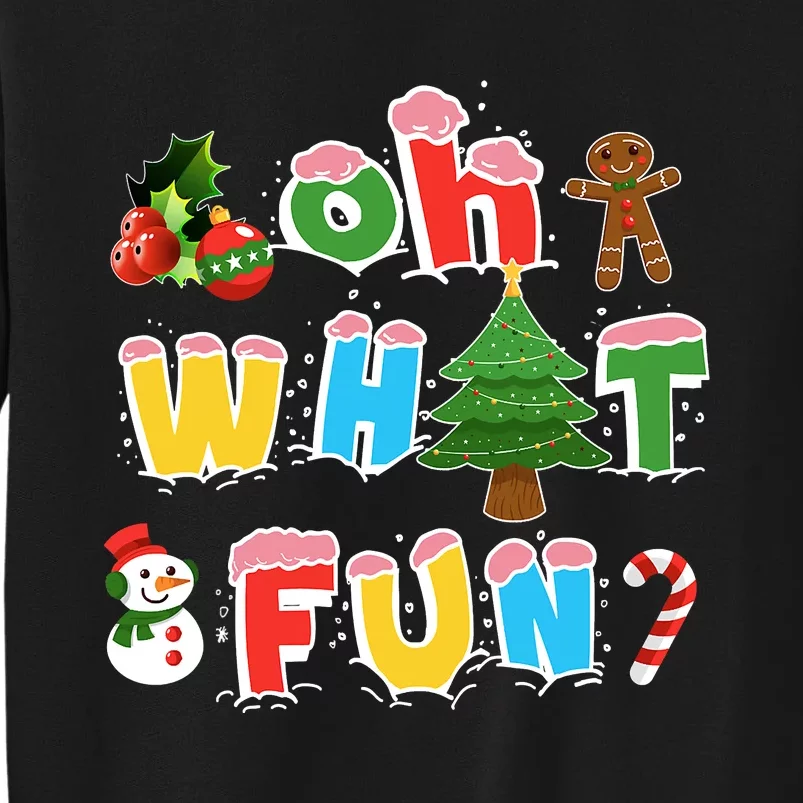 Christmas Oh What Fun Tree Xmas Pajama Holiday Party Gifts Sweatshirt