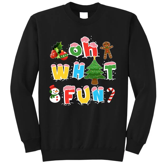 Christmas Oh What Fun Tree Xmas Pajama Holiday Party Gifts Sweatshirt