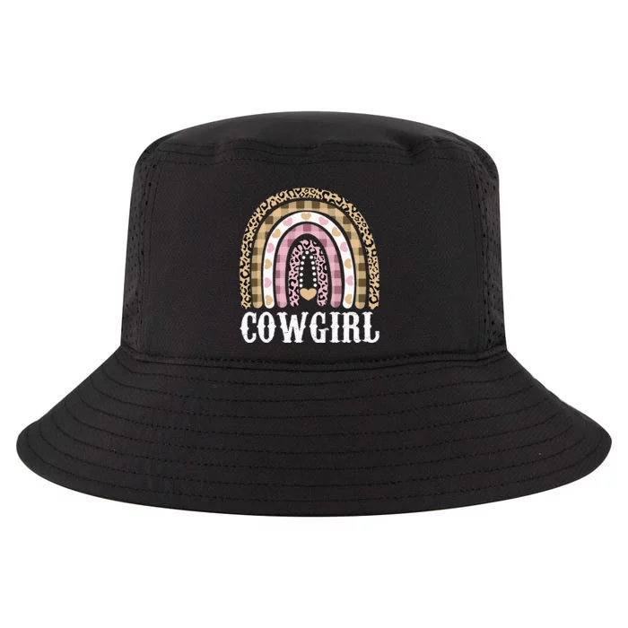 Cowgirl Outfit Women Cowboy Rainbow Leopard Western Cow Girl Cool Comfort Performance Bucket Hat