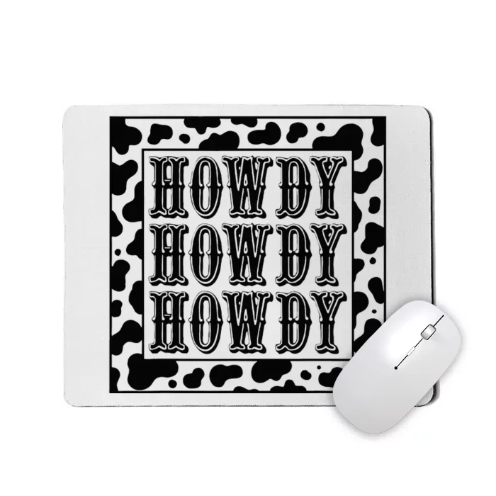 Cowgirl Outfit Wo Cowboy Rodeo Western Country Howdy Mousepad