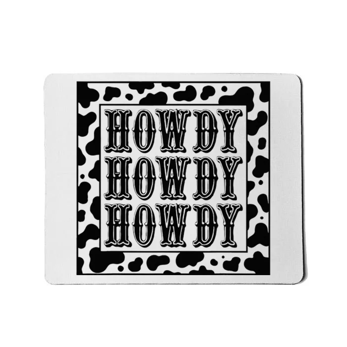 Cowgirl Outfit Wo Cowboy Rodeo Western Country Howdy Mousepad