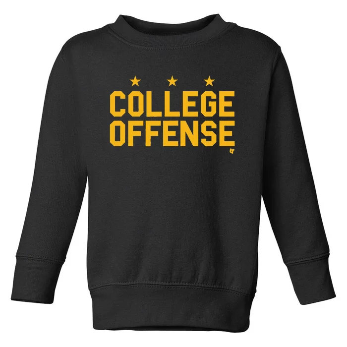 College Offense Washington D.C. Football Toddler Sweatshirt