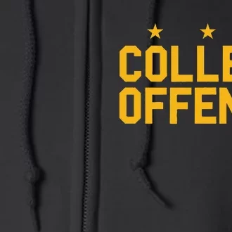 College Offense Washington D.C. Football Full Zip Hoodie