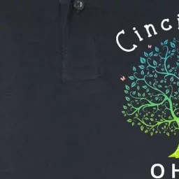 Cincinnati Ohio With Tree Love For Cincinnati Softstyle Adult Sport Polo