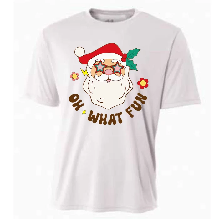 Christmas Oh What Fun Christmas Tree Xmas Pajama Party Cooling Performance Crew T-Shirt