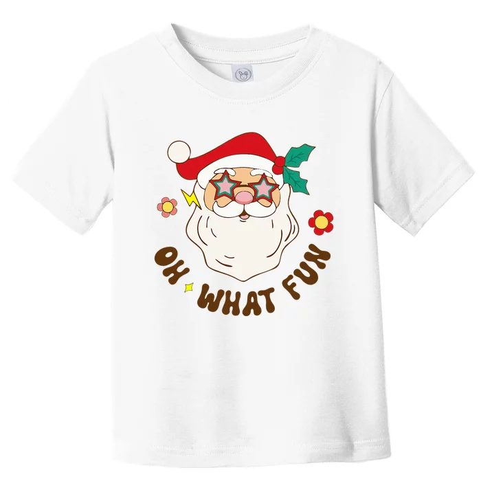 Christmas Oh What Fun Christmas Tree Xmas Pajama Party Toddler T-Shirt