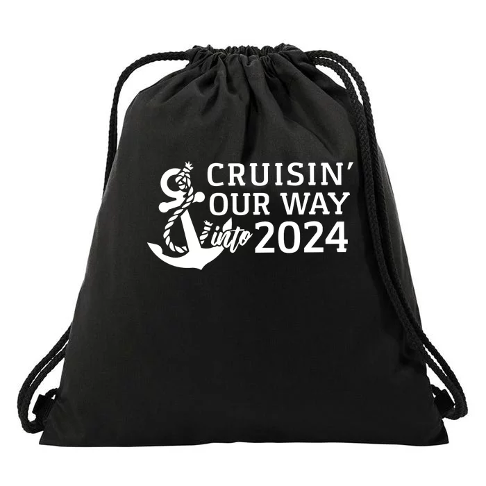 Cruising Our Way Into 2024 Cruise Drawstring Bag