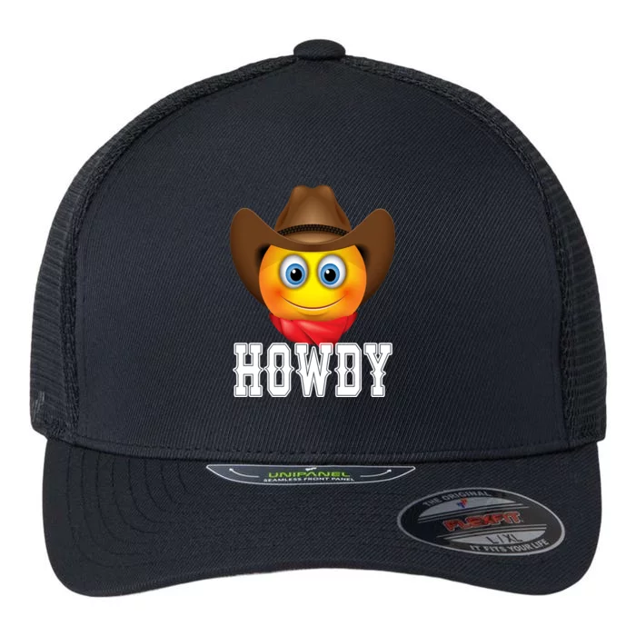 Cowboy Emoji HOWDY! Flexfit Unipanel Trucker Cap