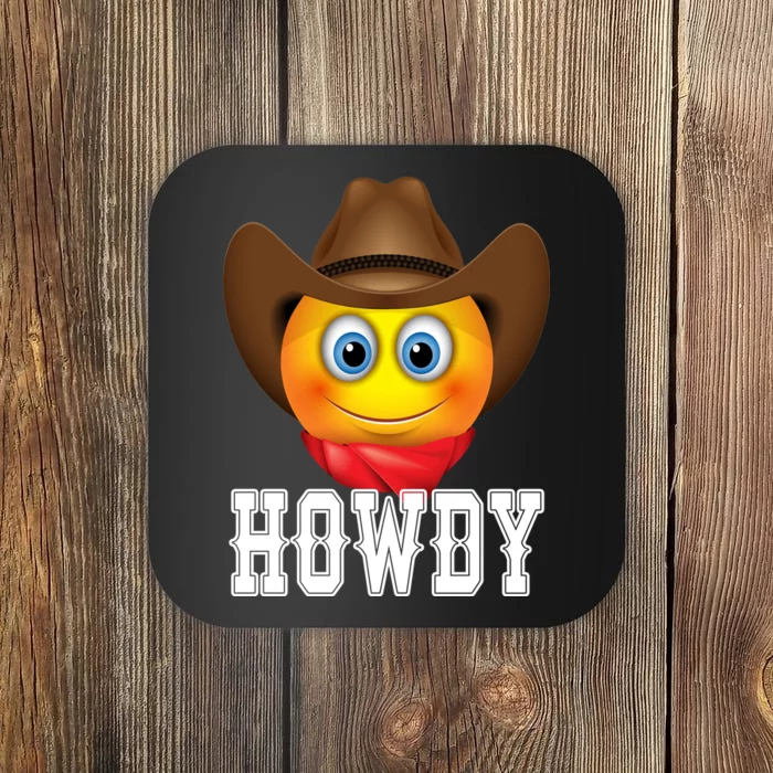 Cowboy Emoji HOWDY! Coaster