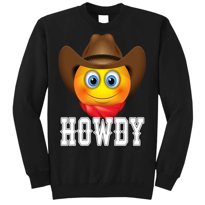 Cowboy Emoji HOWDY! Tall Sweatshirt