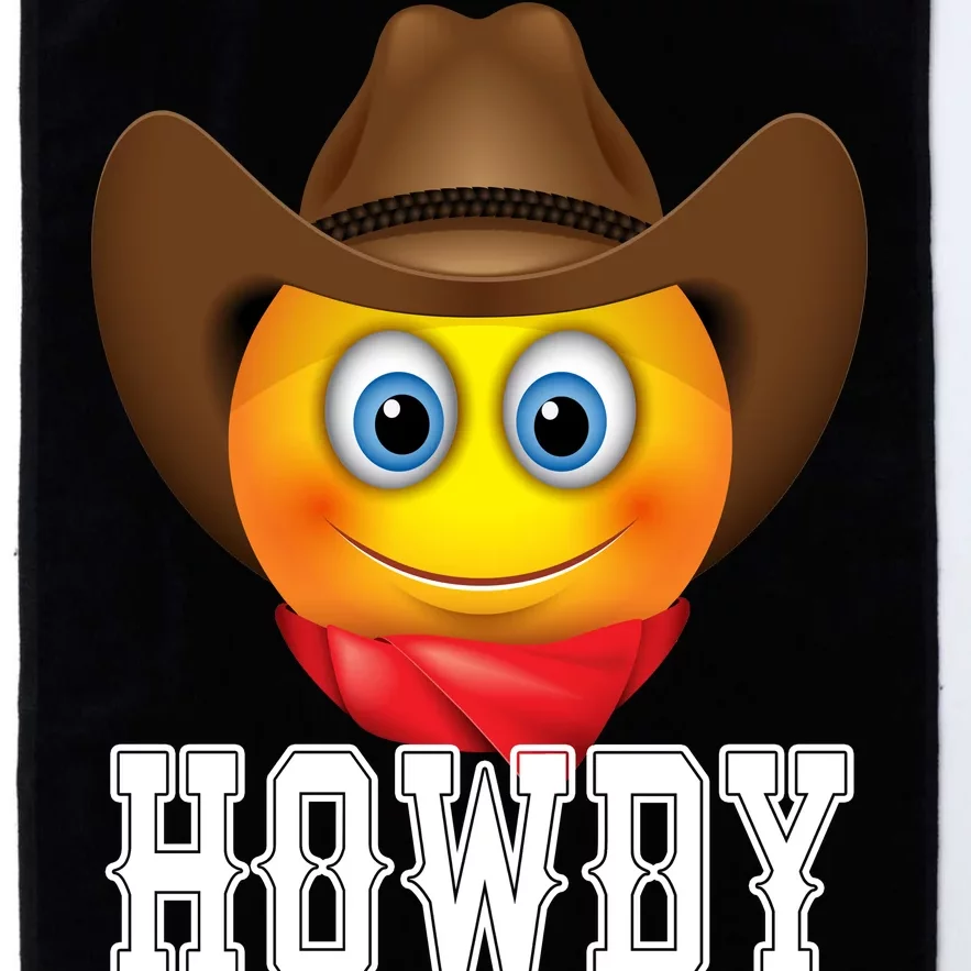 Cowboy Emoji HOWDY! Platinum Collection Golf Towel