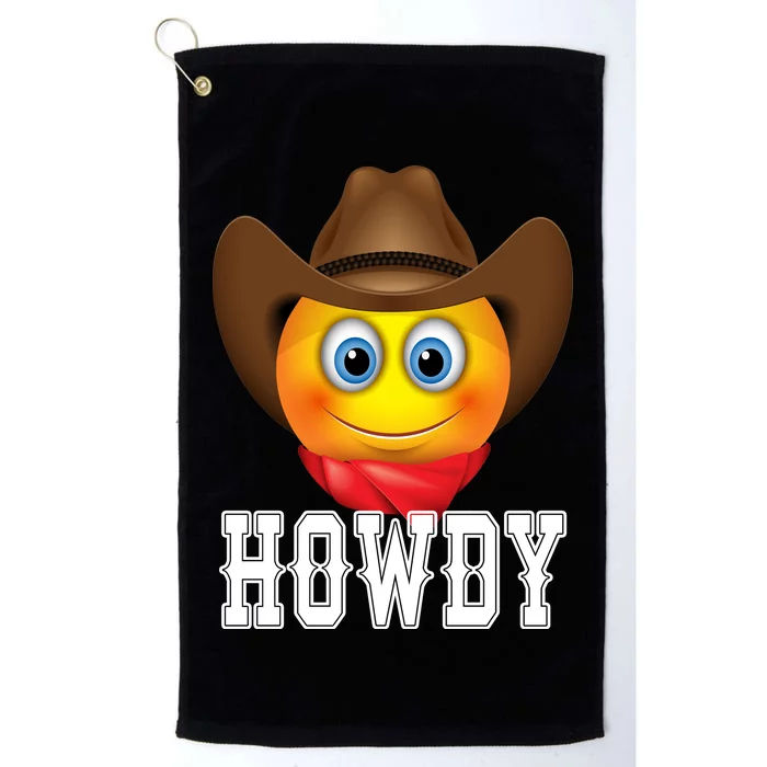 Cowboy Emoji HOWDY! Platinum Collection Golf Towel