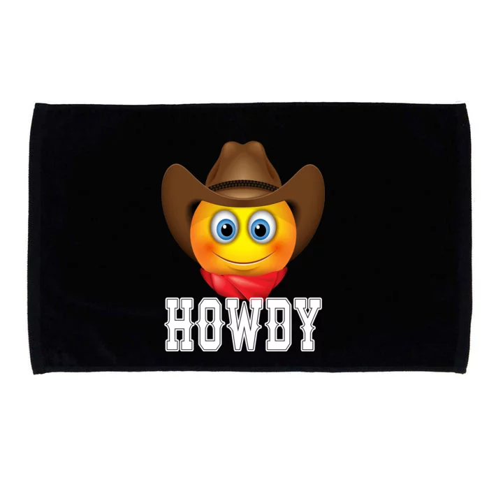 Cowboy Emoji HOWDY! Microfiber Hand Towel