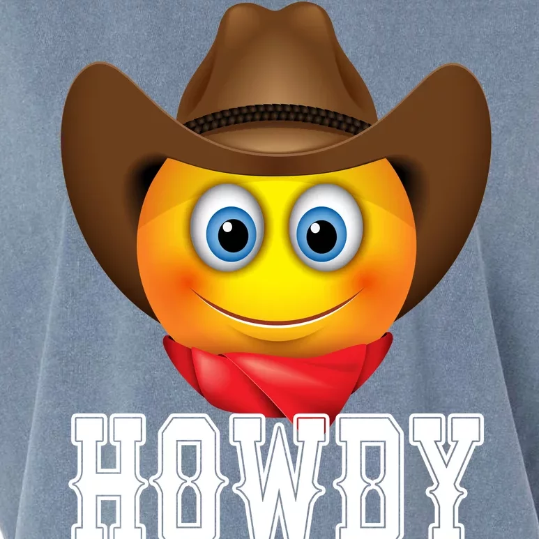 Cowboy Emoji HOWDY! Garment-Dyed Women's Muscle Tee