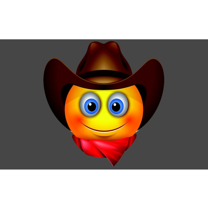 Cowboy Emoji Smiley Bumper Sticker