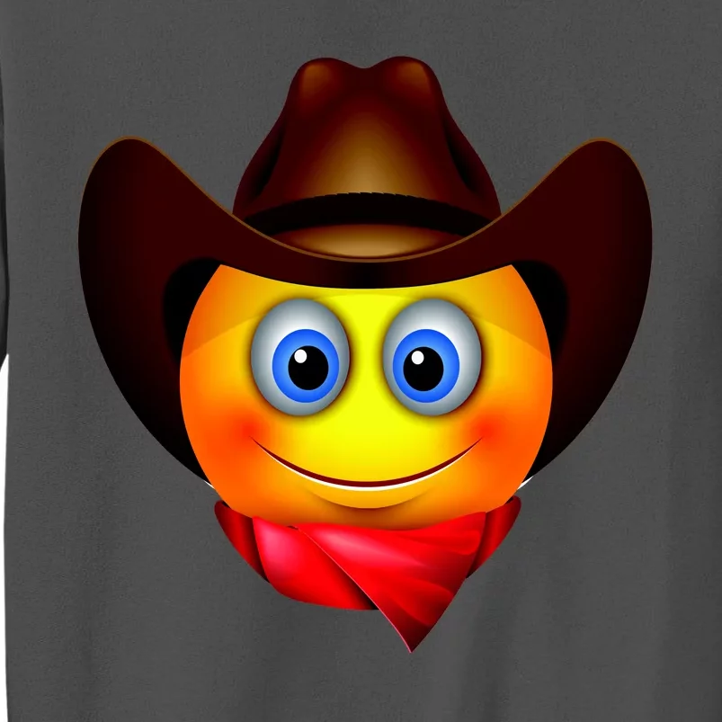 Cowboy Emoji Smiley Tall Sweatshirt