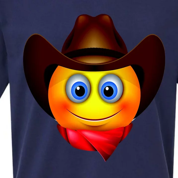 Cowboy Emoji Smiley Sueded Cloud Jersey T-Shirt