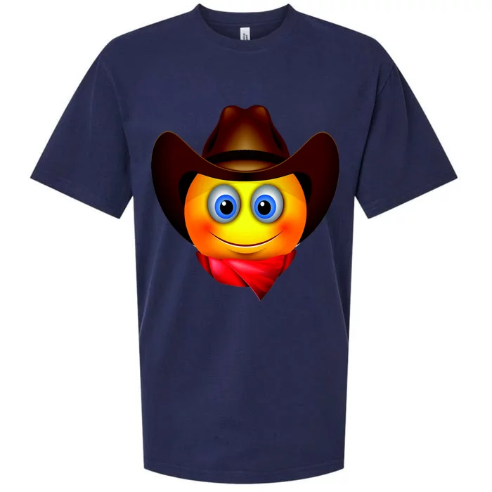 Cowboy Emoji Smiley Sueded Cloud Jersey T-Shirt