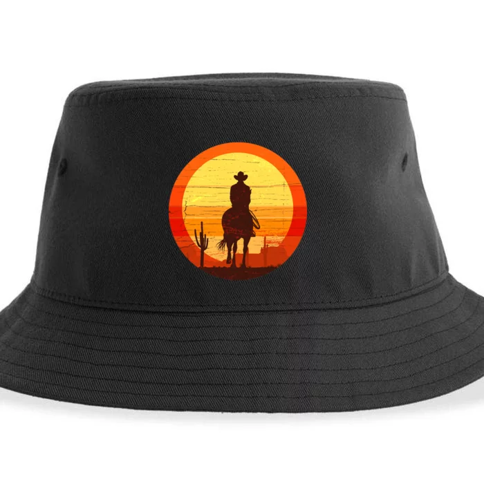 Cowboy Gamer Sunset Sustainable Bucket Hat