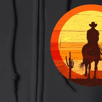 Cowboy Gamer Sunset Full Zip Hoodie