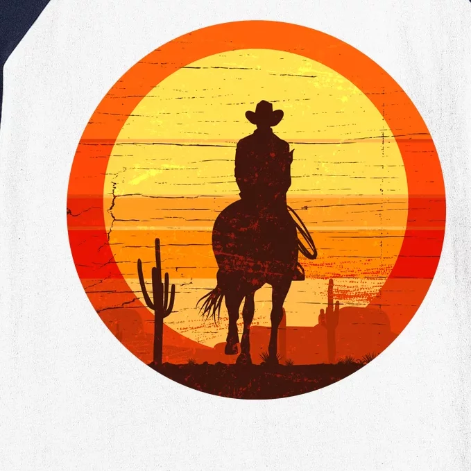 Cowboy Gamer Sunset Baseball Sleeve Shirt