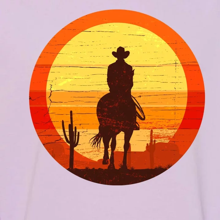 Cowboy Gamer Sunset Garment-Dyed Sweatshirt