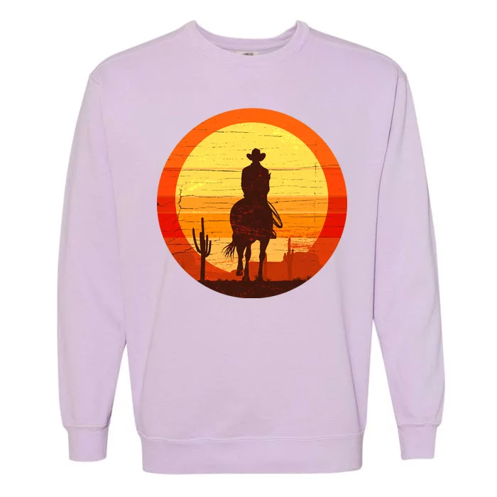 Cowboy Gamer Sunset Garment-Dyed Sweatshirt