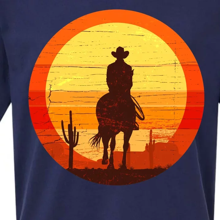 Cowboy Gamer Sunset Sueded Cloud Jersey T-Shirt