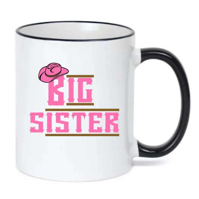 Cowgirl Big Sister Black Color Changing Mug