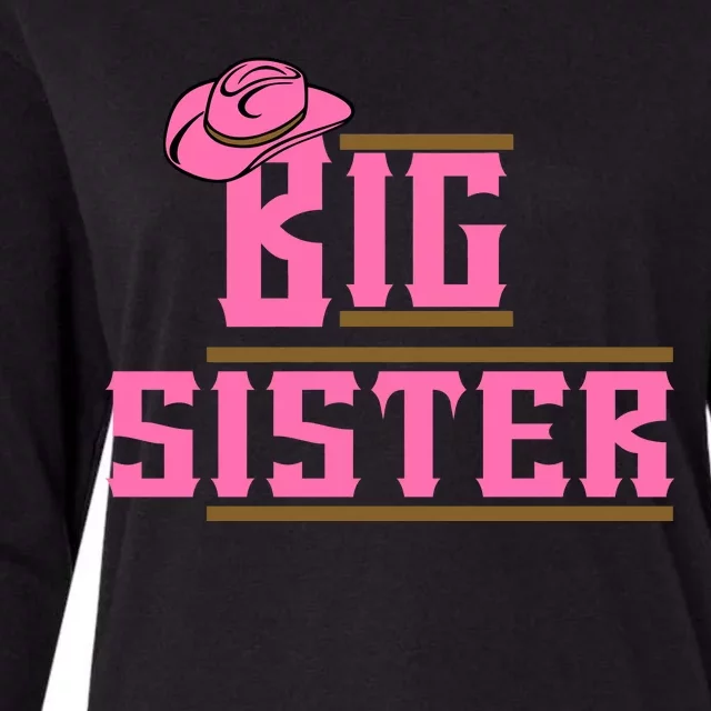 Cowgirl Big Sister Womens Cotton Relaxed Long Sleeve T-Shirt