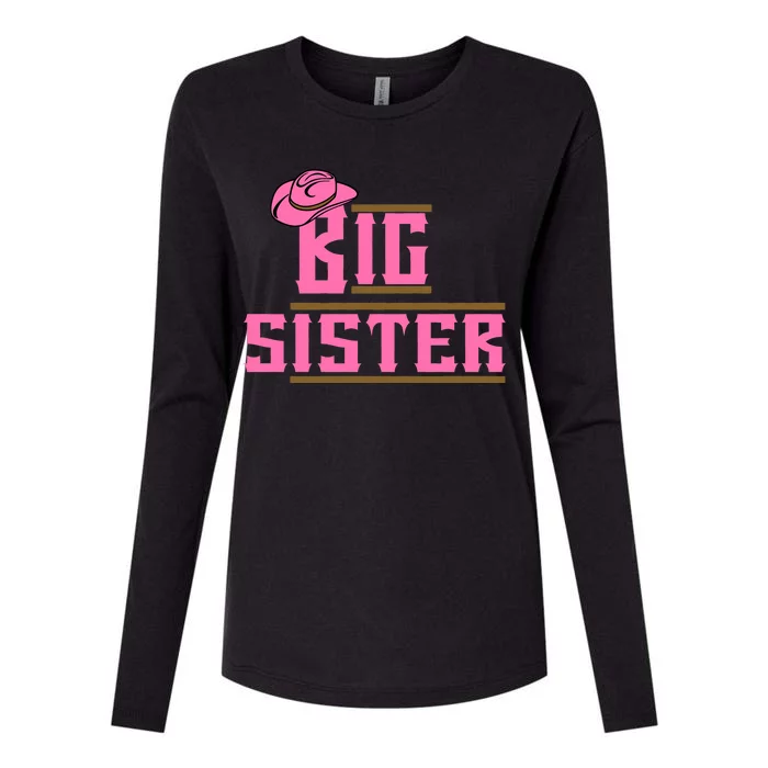 Cowgirl Big Sister Womens Cotton Relaxed Long Sleeve T-Shirt