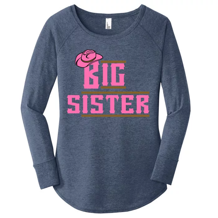 Cowgirl Big Sister Women's Perfect Tri Tunic Long Sleeve Shirt