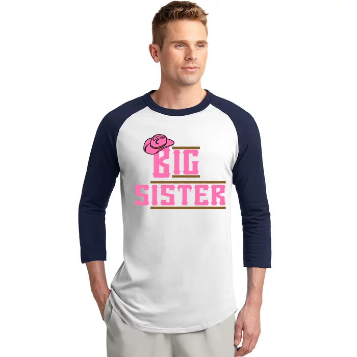 Cowgirl Big Sister Baseball Sleeve Shirt