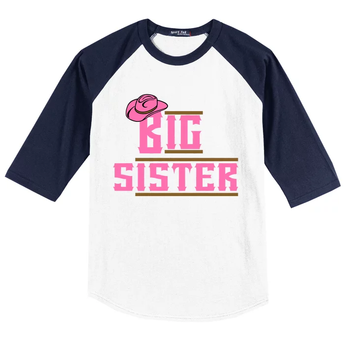 Cowgirl Big Sister Baseball Sleeve Shirt