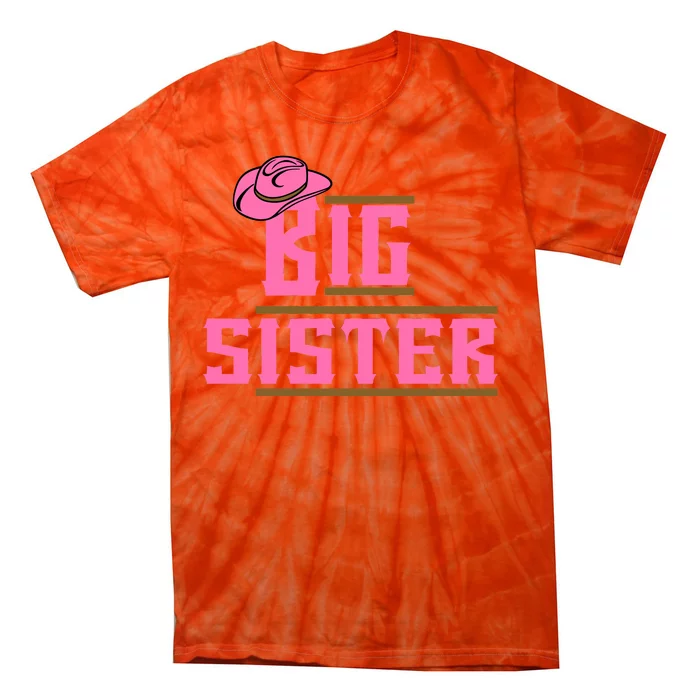 Cowgirl Big Sister Tie-Dye T-Shirt